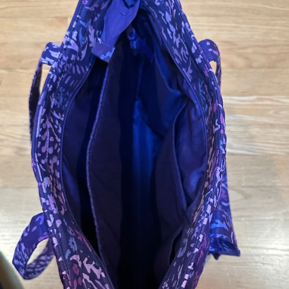 Vera Bradley Purple Paisley Bag and Ditty bag set - Picture 6 of 12